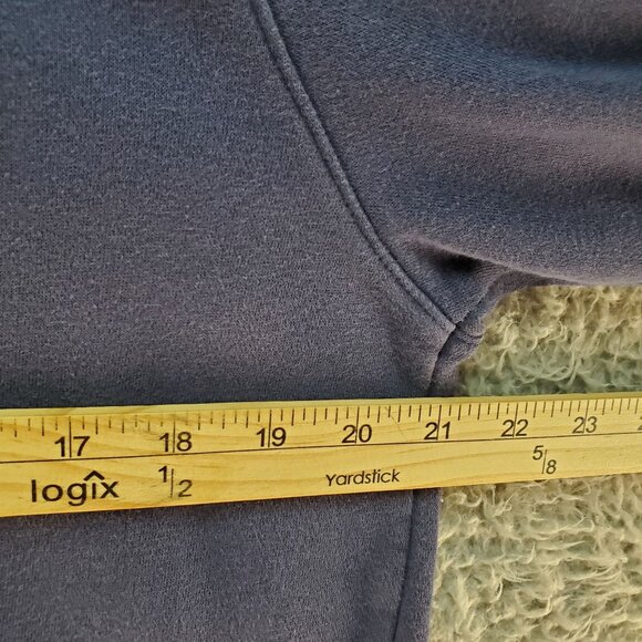 Under Armour Shirt Mens Medium ColdGear Navy Blue Pullover Hoodie - Picture 4 of 8